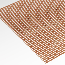 decorative powder coated slotted hole perforated metal sheet mesh for screen